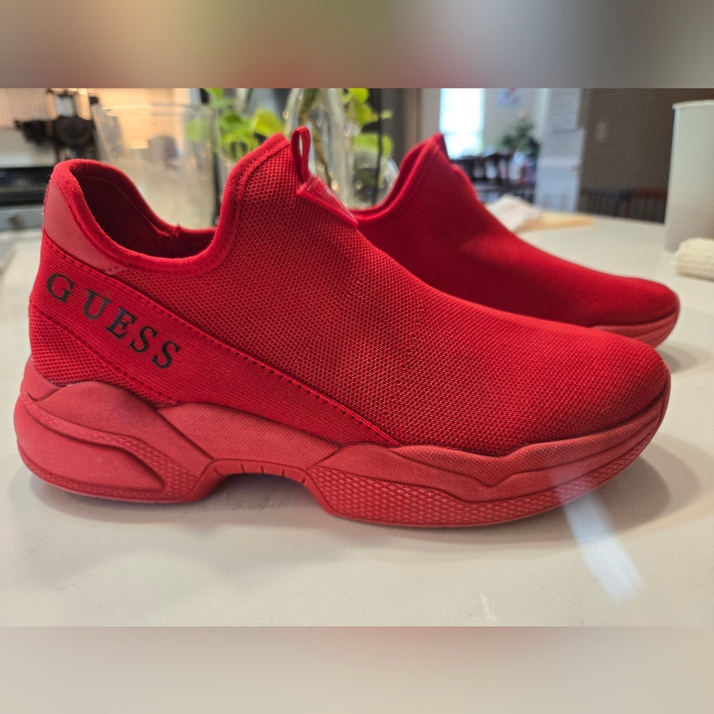 GUESS Red Slip-On Sneakers